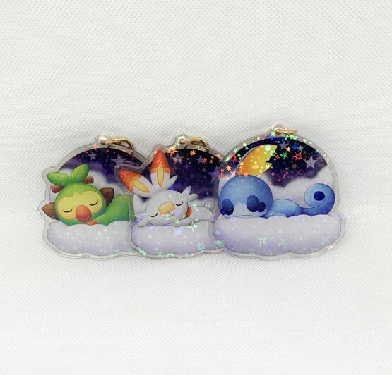 Grookey, Scorbunny, Sobble