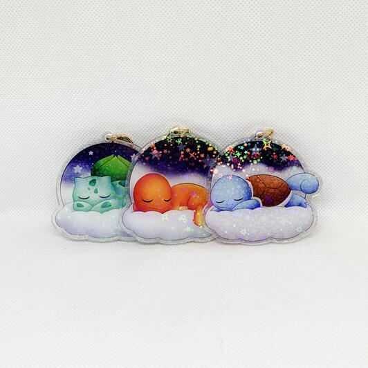 Bulbasaur, Charmander, Squirtle