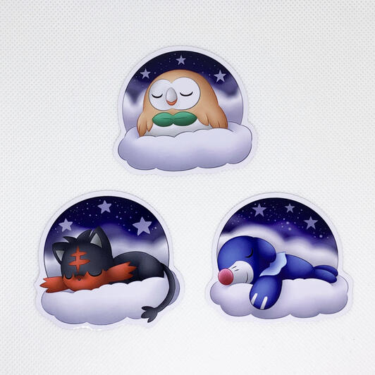 Rowlet, Litten, Popplio Rowlet, Litten, Popplio