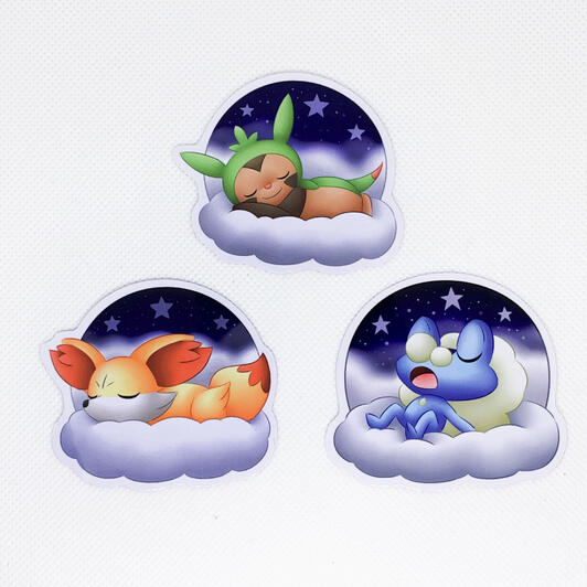 Chespin, Fennekin, Froakie Chespin, Fennekin, Froakie