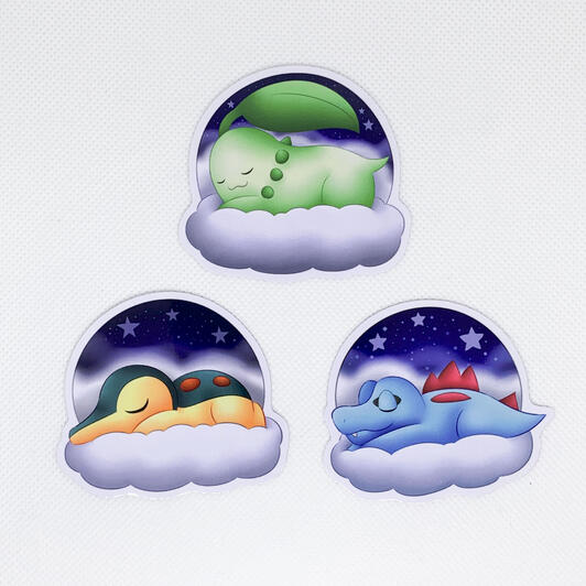 Chirkorita, Cyndaquil, Totodile Chirkorita, Cyndaquil, Totodile