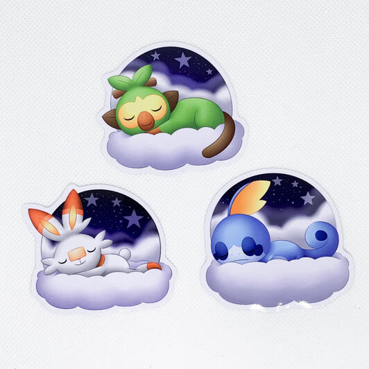 Grookey, Scorbunny, Sobble Grookey, Scorbunny, Sobble