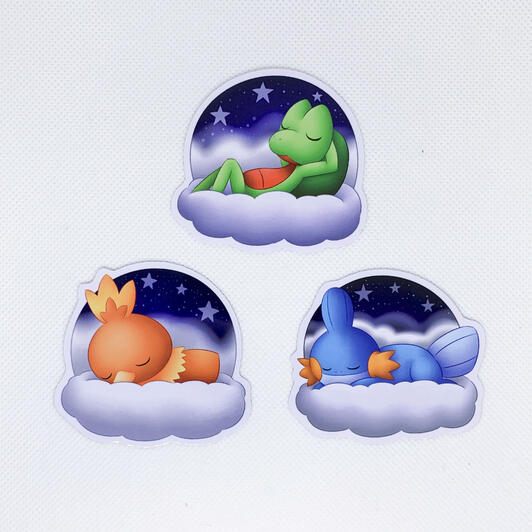 Treecko, Torchic, Mudkip