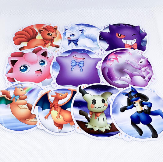Vulpix (Both Regions), Gengar, Jigglypuff, Ditto, Mewtwo, Dragonite, Charizard, Mimikyu, Lucario