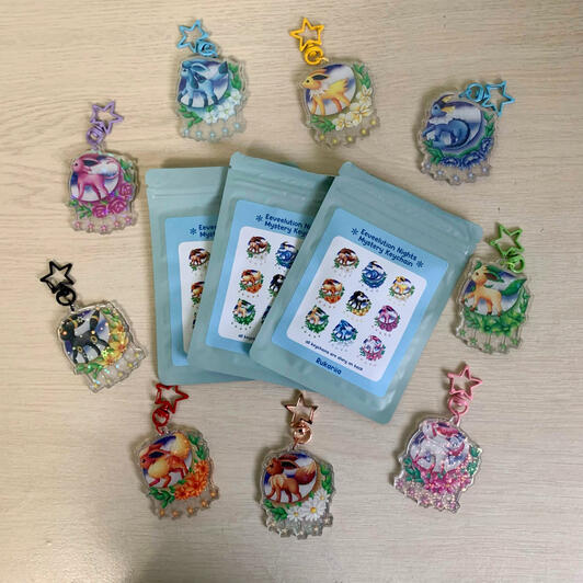 Eeveelution Mystery Keychains Eeveelution Mystery Keychains